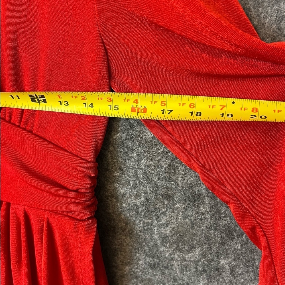 Hello Molly Vibrant Red Long Sleeve Dress Size Medium - Picture 7 of 11